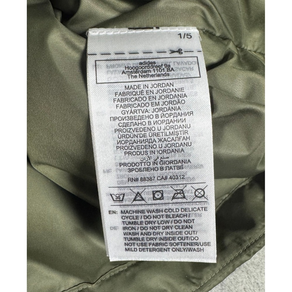 Adidas Outdoor Al Aire Libre Jacket Men's Small Hooded Olive Strata HZ5725 NWT - Picture 6 of 9